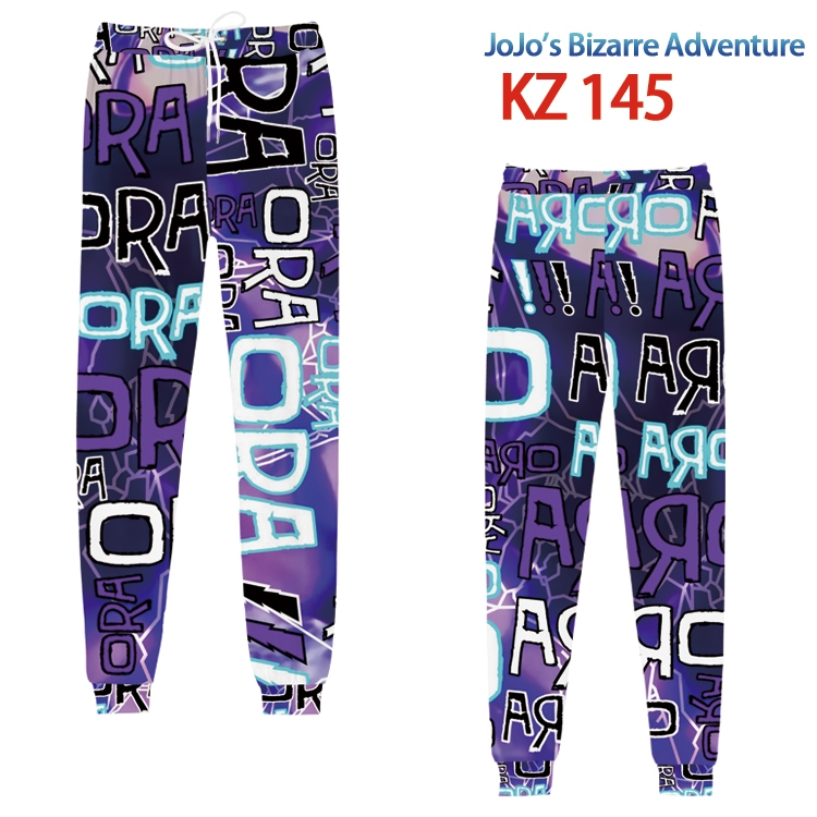 JoJos Bizarre Adventure Anime digital 3D trousers full color trousers from XS to 4XL  KZ-145