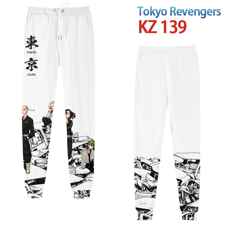 Tokyo Revengers Anime digital 3D trousers full color trousers from XS to 4XL  KZ-139