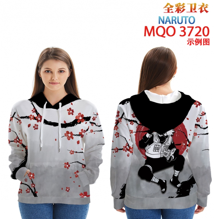 Naruto Full Color Patch pocket Sweatshirt Hoodie  from XXS to 4XL  MQO 3720