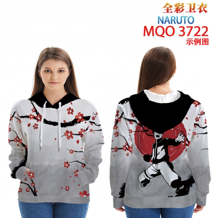 Naruto Full Color Patch pocket Sweatshirt Hoodie  from XXS to 4XL  MQO 3722