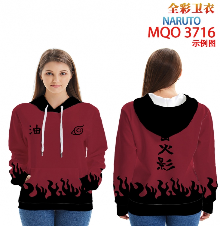 Naruto Full Color Patch pocket Sweatshirt Hoodie  from XXS to 4XL MQO 3716