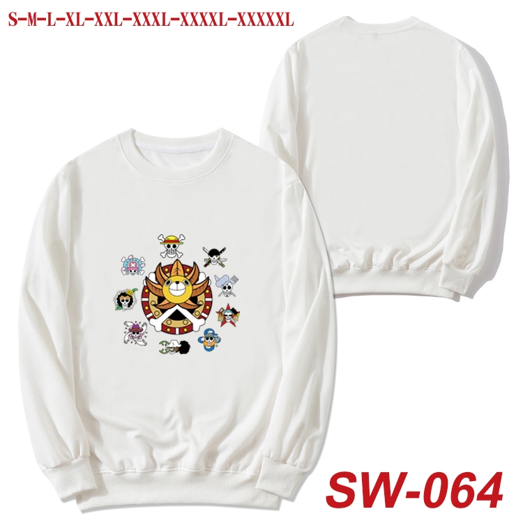 One Piece Anime autumn thin round neck sweater Hoodie from S to 5XL  SW-064