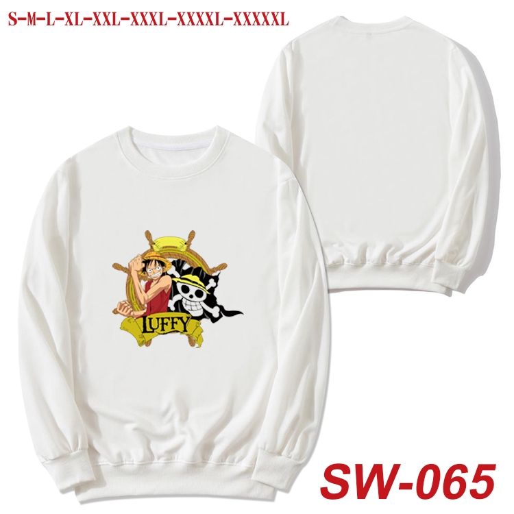 One Piece Anime autumn thin round neck sweater Hoodie from S to 5XL SW-065
