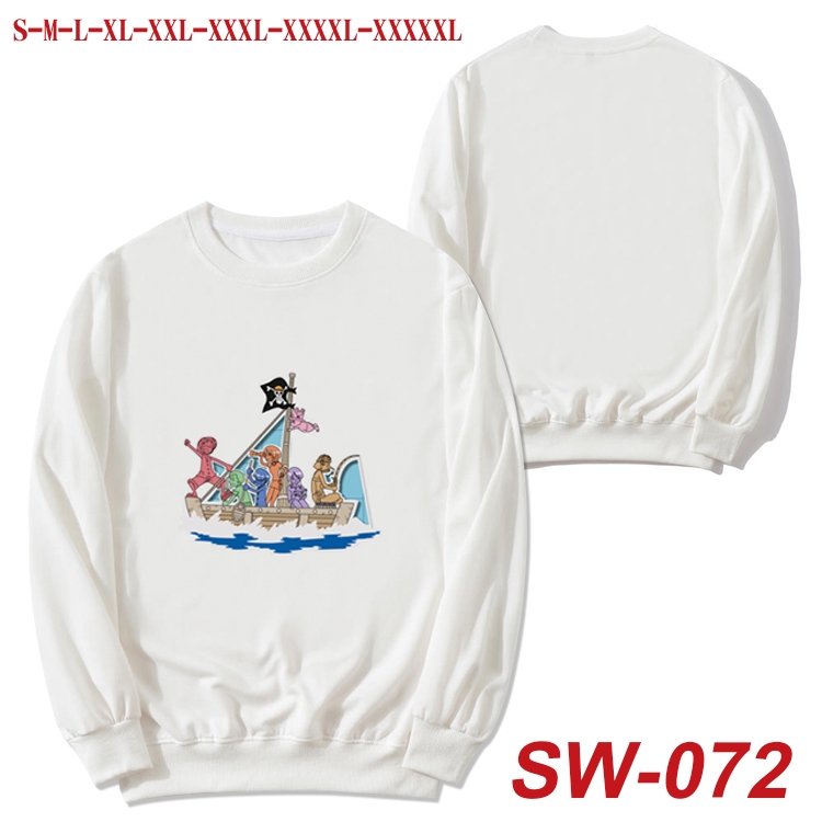 One Piece Anime autumn thin round neck sweater Hoodie from S to 5XL SW-072