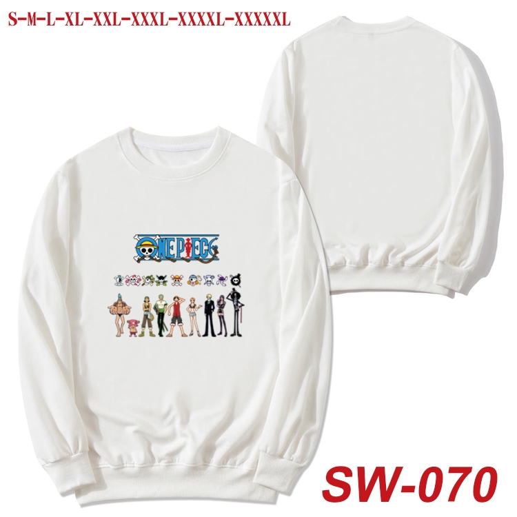 One Piece Anime autumn thin round neck sweater Hoodie from S to 5XL  SW-070
