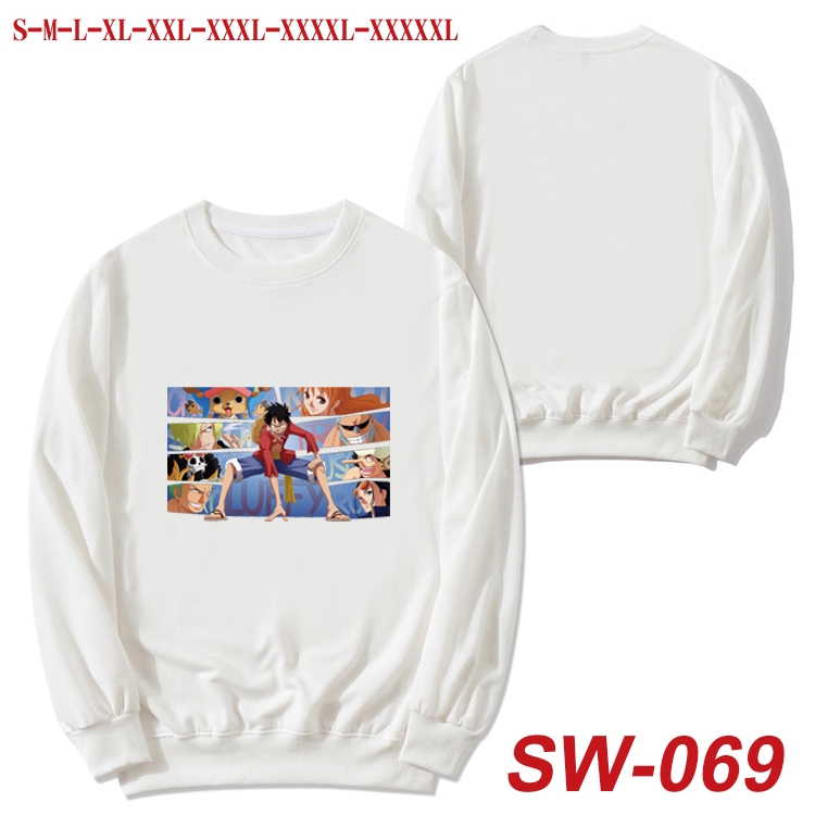One Piece Anime autumn thin round neck sweater Hoodie from S to 5XL SW-069
