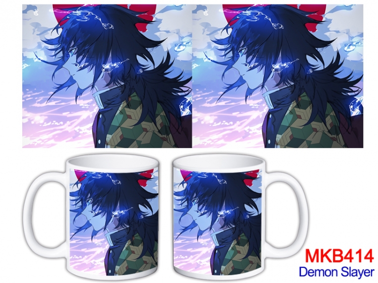 Demon Slayer Kimets Anime color printing ceramic mug cup price for 5 pcs   MKB-414