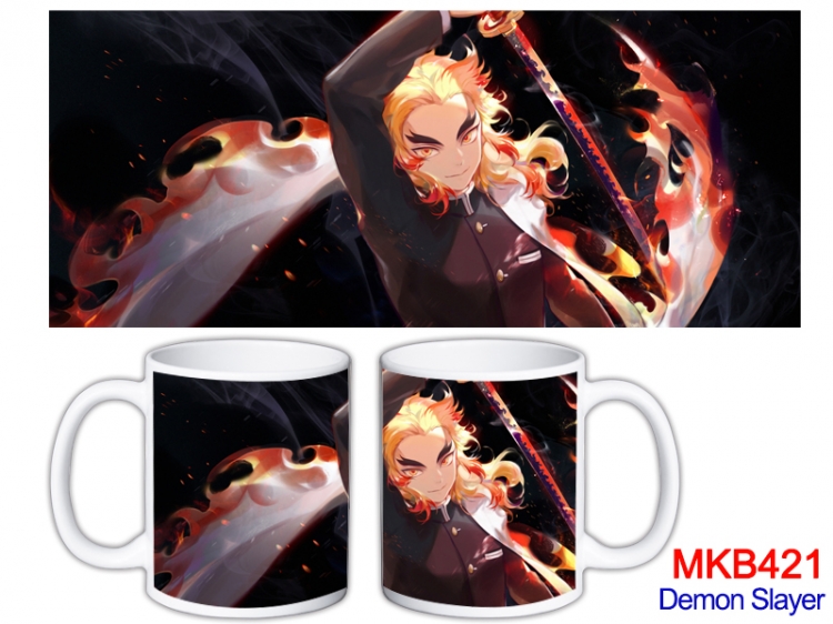 Demon Slayer Kimets Anime color printing ceramic mug cup price for 5 pcs MKB-421