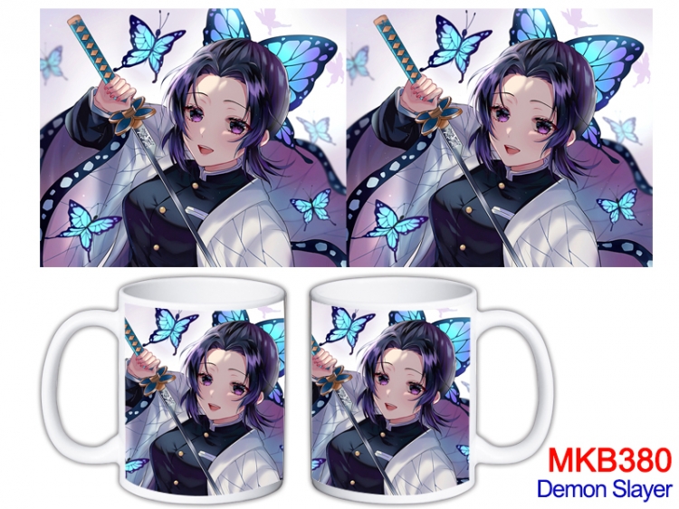 Demon Slayer Kimets Anime color printing ceramic mug cup price for 5 pcs   MKB-380