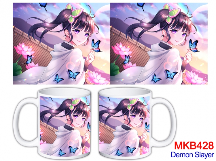 Demon Slayer Kimets Anime color printing ceramic mug cup price for 5 pcs   MKB-428