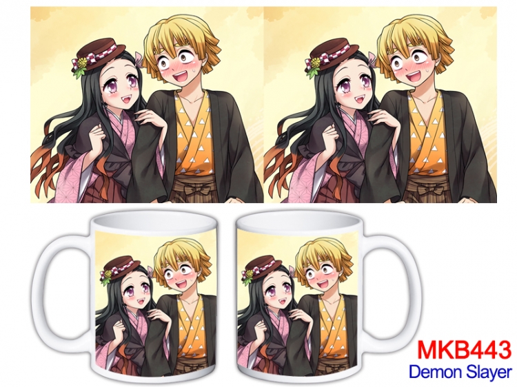 Demon Slayer Kimets Anime color printing ceramic mug cup price for 5 pcs  MKB-443