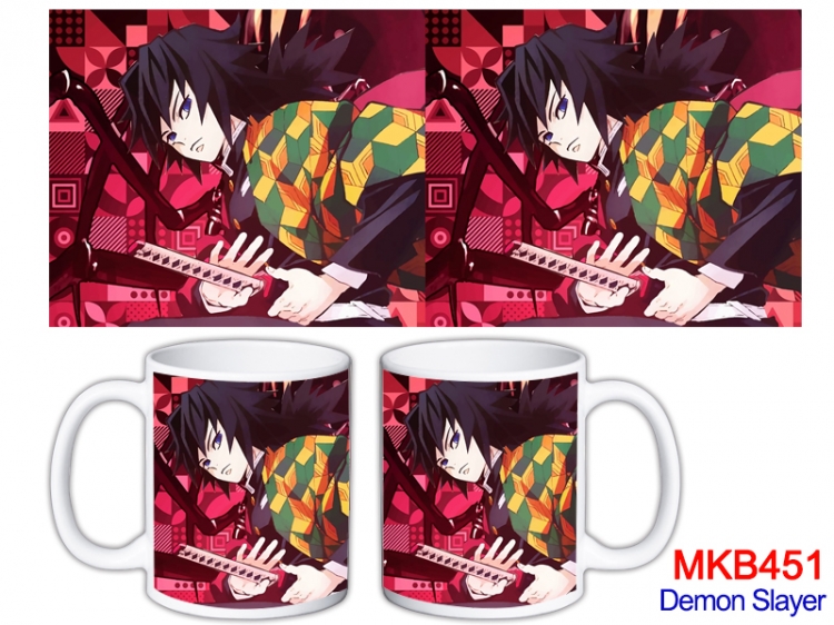 Demon Slayer Kimets Anime color printing ceramic mug cup price for 5 pcs MKB-451