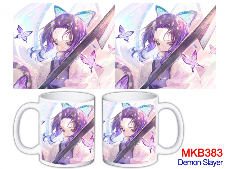 Demon Slayer Kimets Anime color printing ceramic mug cup price for 5 pcs  MKB-383