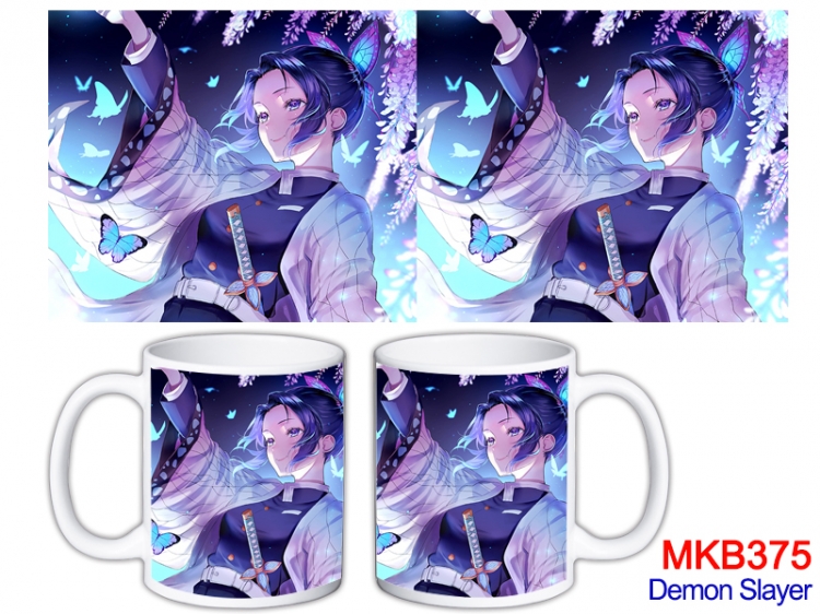 Demon Slayer Kimets Anime color printing ceramic mug cup price for 5 pcs MKB-375