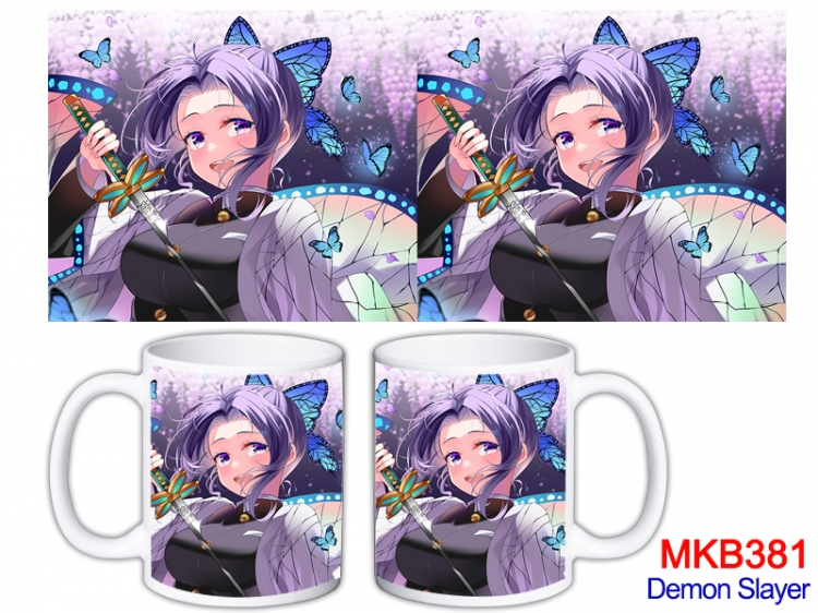 Demon Slayer Kimets Anime color printing ceramic mug cup price for 5 pcs MKB-381