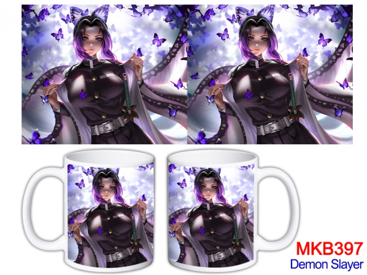 Demon Slayer Kimets Anime color printing ceramic mug cup price for 5 pcs  MKB-397