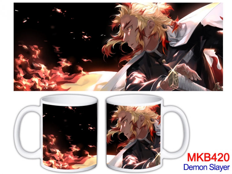 Demon Slayer Kimets Anime color printing ceramic mug cup price for 5 pcs   MKB-420