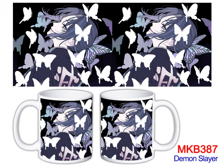 Demon Slayer Kimets Anime color printing ceramic mug cup price for 5 pcs  MKB-387