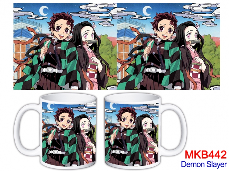 Demon Slayer Kimets Anime color printing ceramic mug cup price for 5 pcs  MKB-442