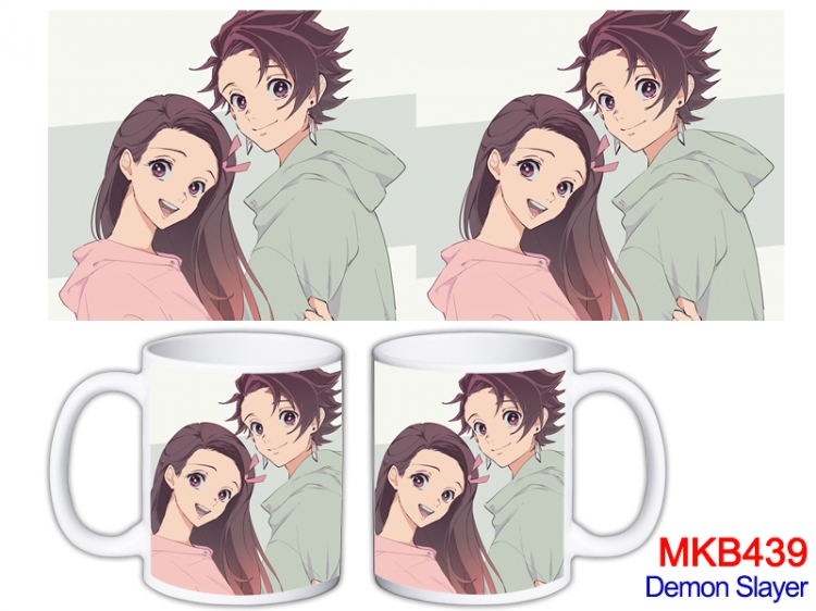 Demon Slayer Kimets Anime color printing ceramic mug cup price for 5 pcs  MKB-439