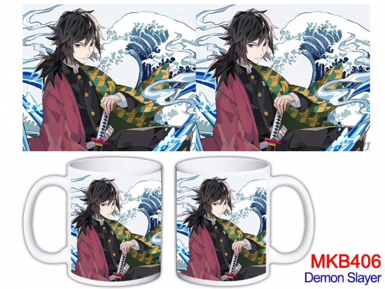 Demon Slayer Kimets Anime color printing ceramic mug cup price for 5 pcs  MKB-406