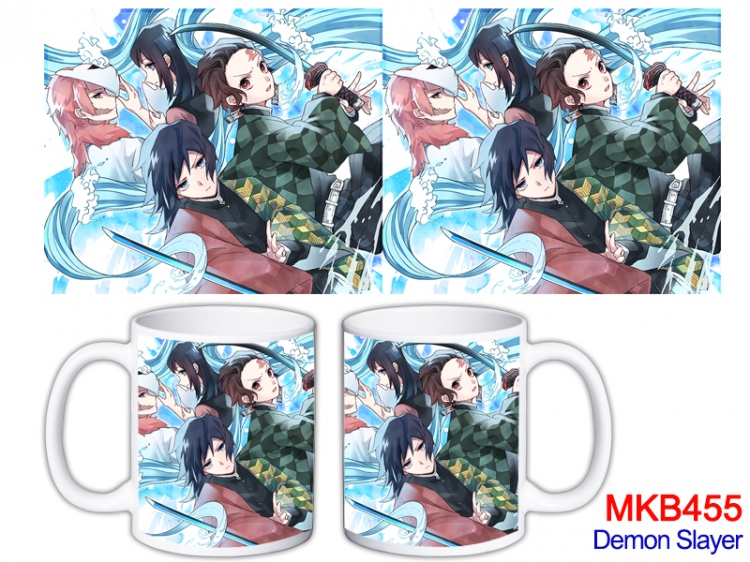 Demon Slayer Kimets Anime color printing ceramic mug cup price for 5 pcs   MKB-455
