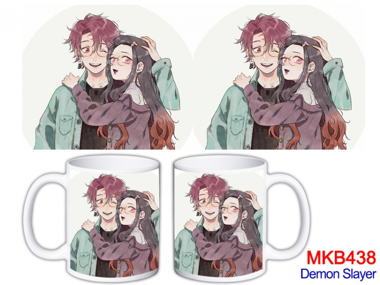 Demon Slayer Kimets Anime color printing ceramic mug cup price for 5 pcs  MKB-438
