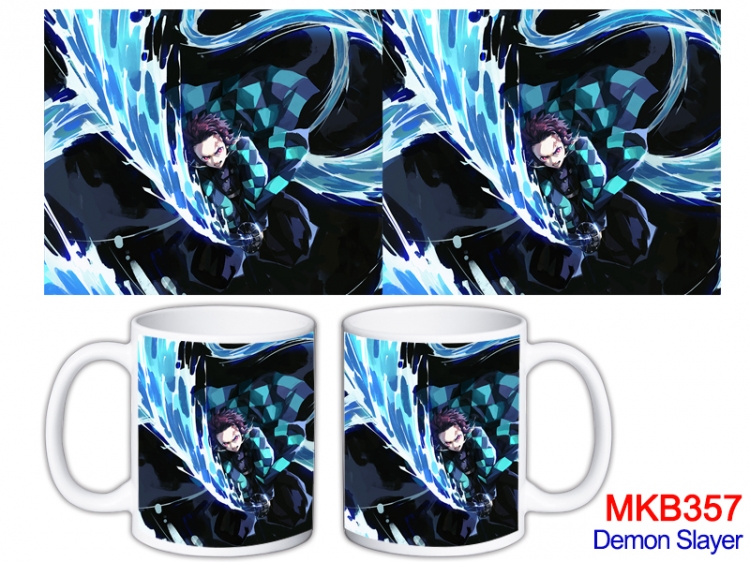 Demon Slayer Kimets Anime color printing ceramic mug cup price for 5 pcs  MKB-357