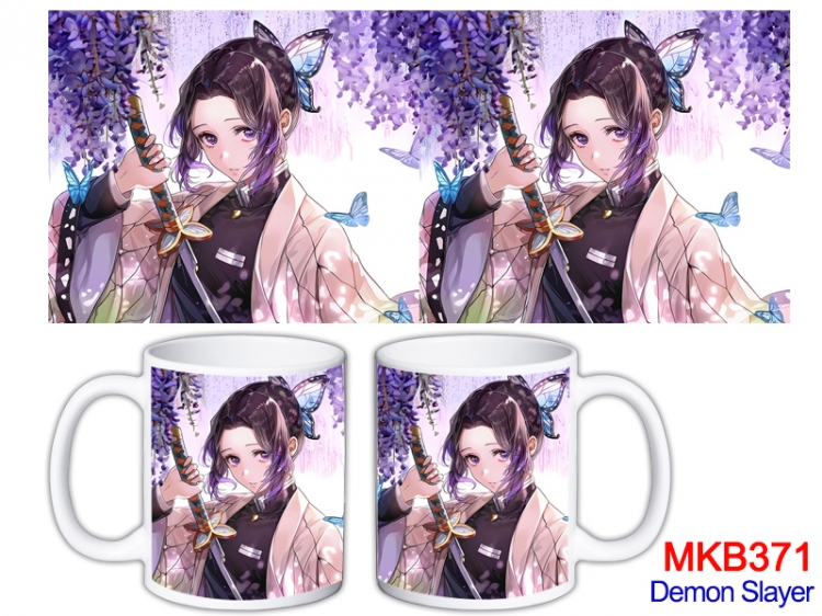 Demon Slayer Kimets Anime color printing ceramic mug cup price for 5 pcs   MKB-371