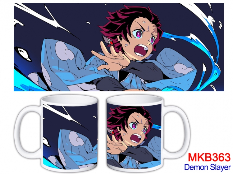 Demon Slayer Kimets Anime color printing ceramic mug cup price for 5 pcs MKB-363