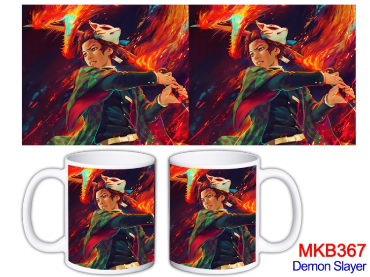 Demon Slayer Kimets Anime color printing ceramic mug cup price for 5 pcs MKB-367