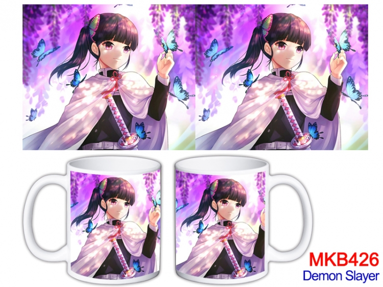 Demon Slayer Kimets Anime color printing ceramic mug cup price for 5 pcs  MKB-426