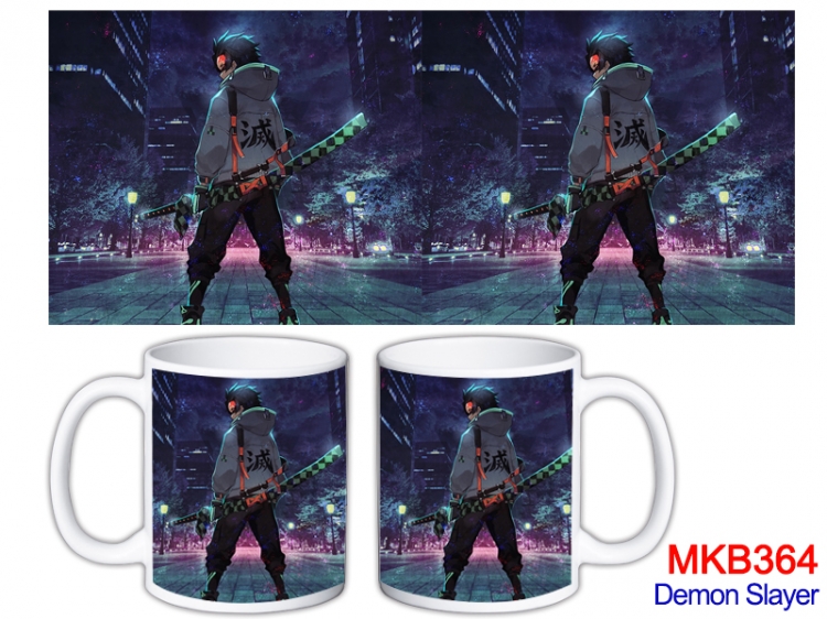 Demon Slayer Kimets Anime color printing ceramic mug cup price for 5 pcs  MKB-364