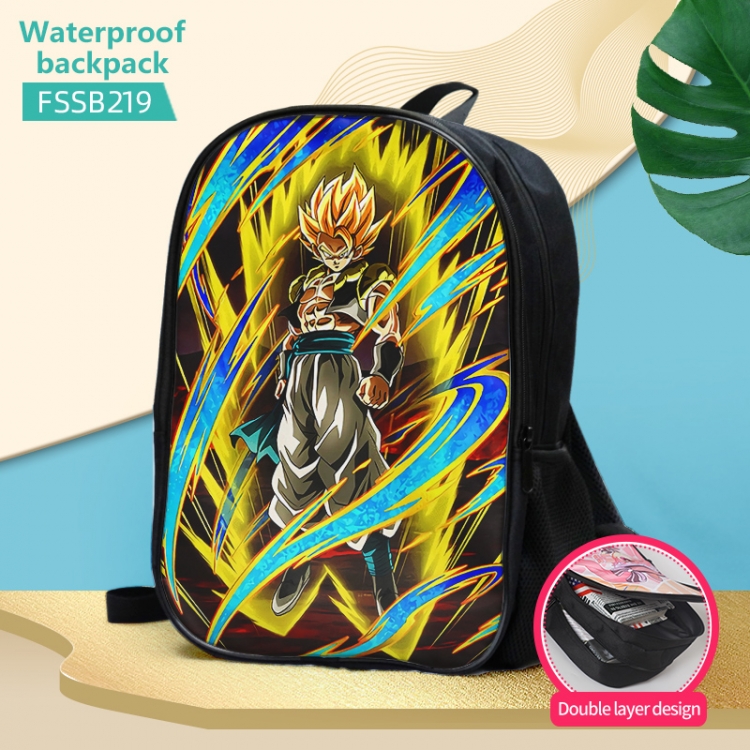 DRAGON BALL Anime double-layer waterproof schoolbag about 40×30×17cm FSSB219