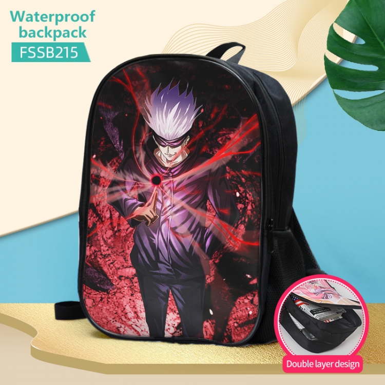 Jujutsu Kaisen  Anime double-layer waterproof schoolbag about 40×30×17cm  FSSB215