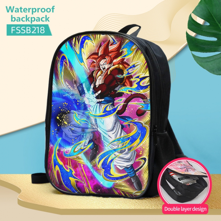 DRAGON BALL Anime double-layer waterproof schoolbag about 40×30×17cm FSSB218