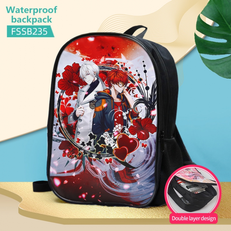 Mystic Messenger Anime double-layer waterproof schoolbag about 40×30×17cm FSSB235