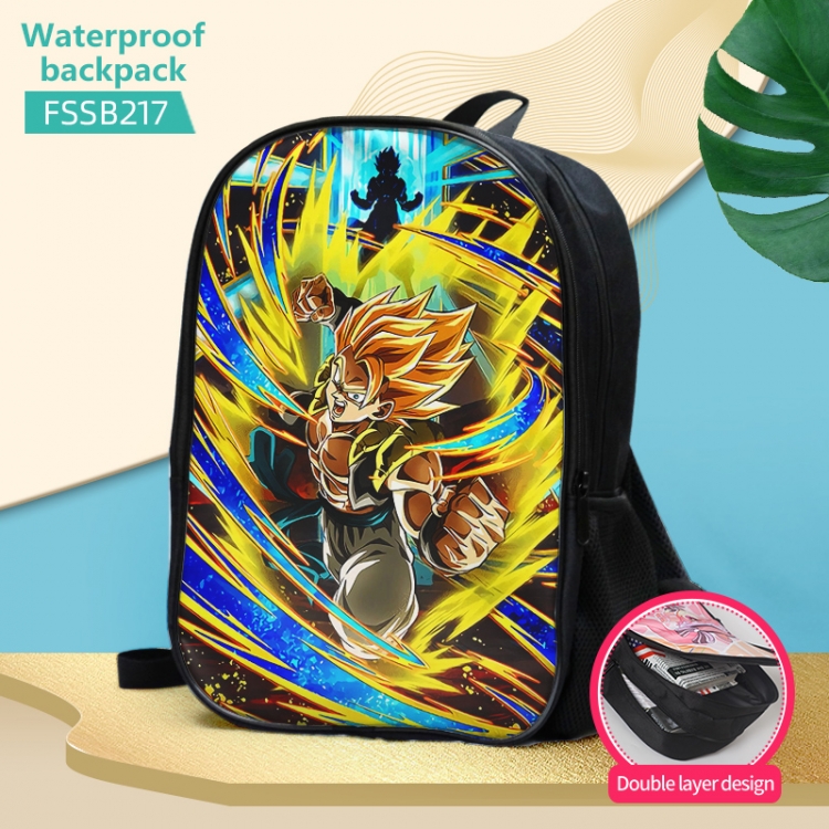 DRAGON BALL Anime double-layer waterproof schoolbag about 40×30×17cm FSSB217