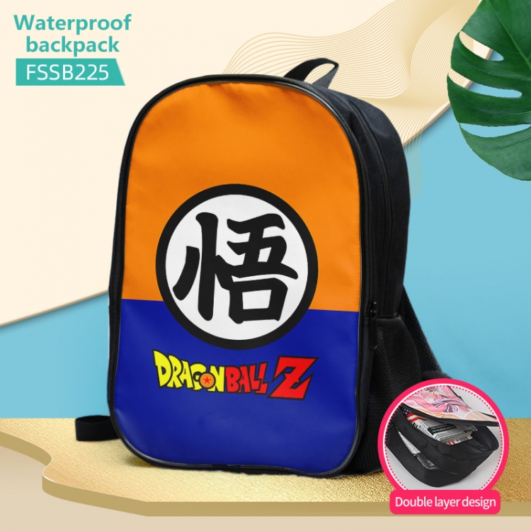 DRAGON BALL Anime double-layer waterproof schoolbag about 40×30×17cm FSSB225