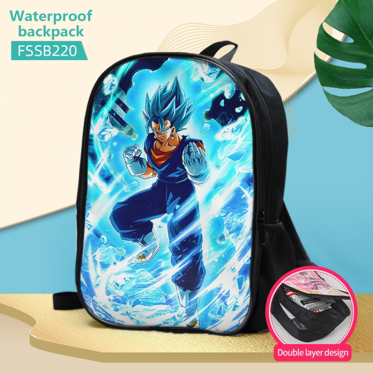 DRAGON BALL Anime double-layer waterproof schoolbag about 40×30×17cm FSSB220