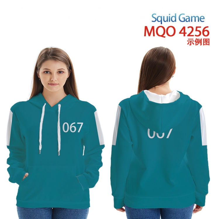 Squid Game Full Color Patch pocket Sweatshirt Hoodie  from XXS to 4XL  MQO4256