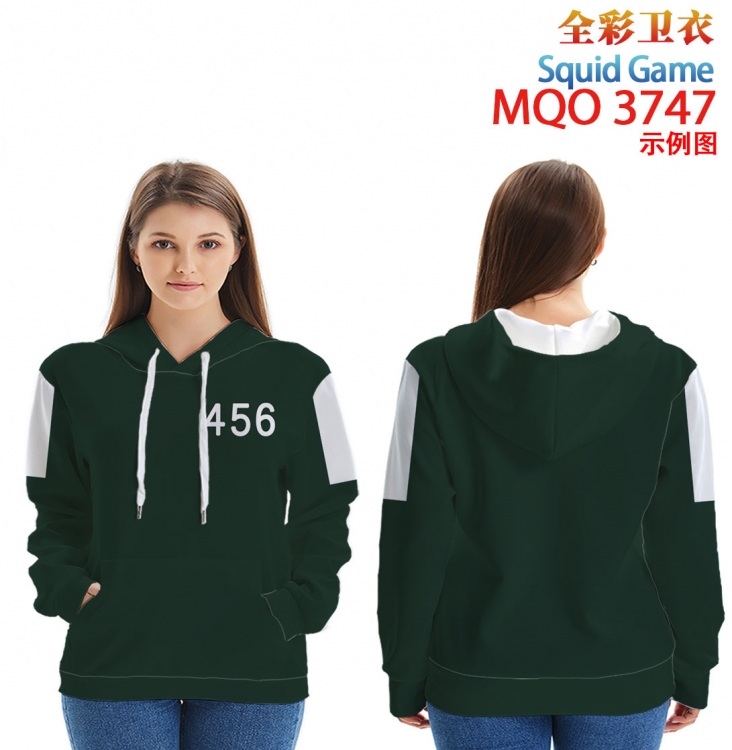 Squid Game Full Color Patch pocket Sweatshirt Hoodie  from XXS to 4XL MQO3747