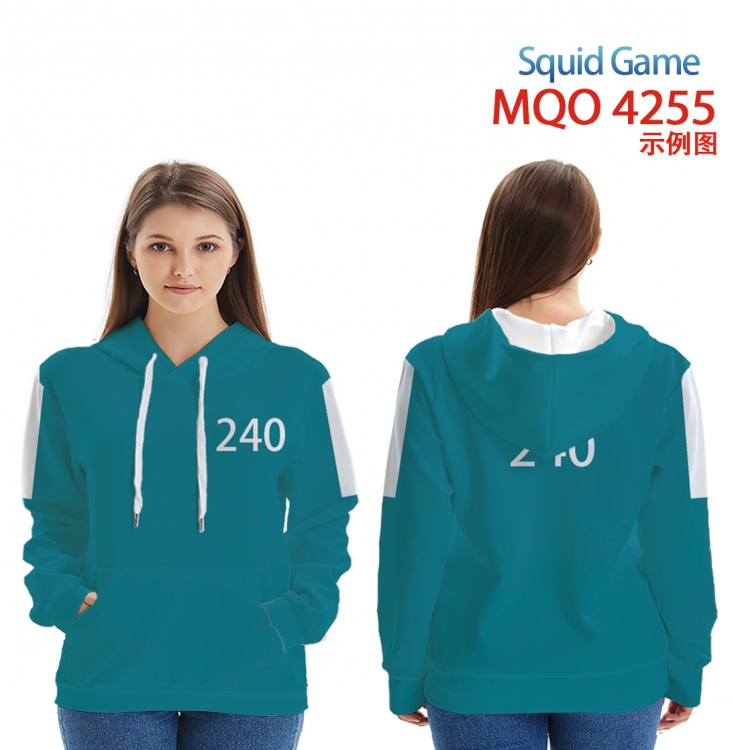 Squid Game Full Color Patch pocket Sweatshirt Hoodie  from XXS to 4XL  MQO4255