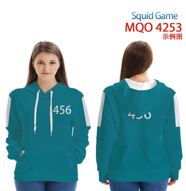 Squid Game Full Color Patch pocket Sweatshirt Hoodie  from XXS to 4XL MQO4253