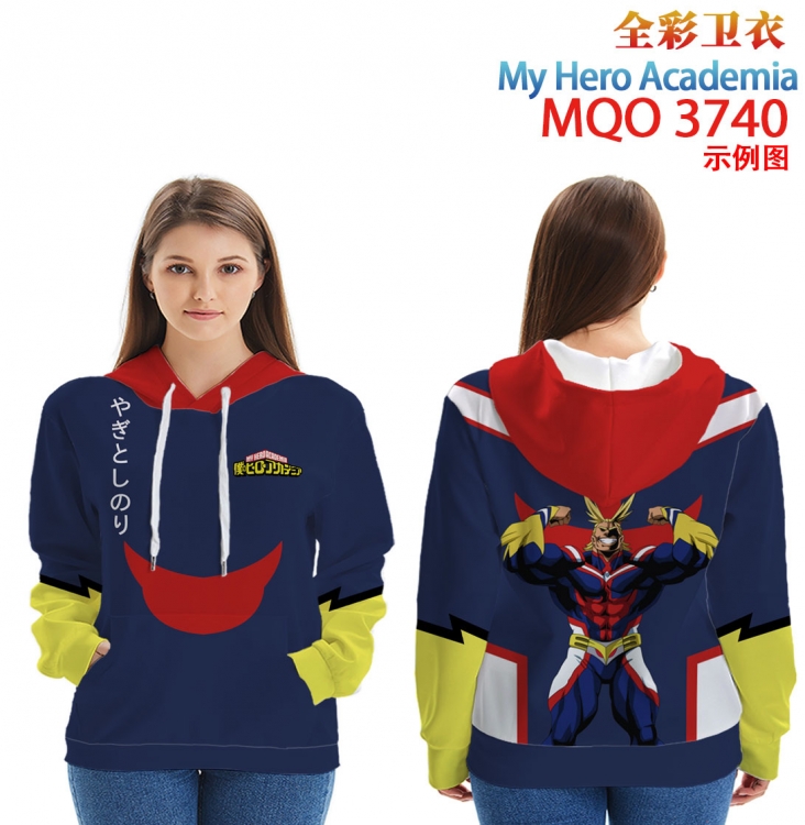 My Hero Academia Full Color Patch pocket Sweatshirt Hoodie  from XXS to 4XL   MQO3740