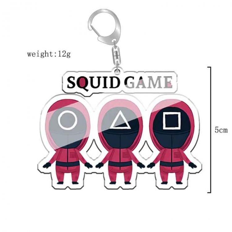 Squid Game Anime acrylic Key Chain  price for 5 pcs 