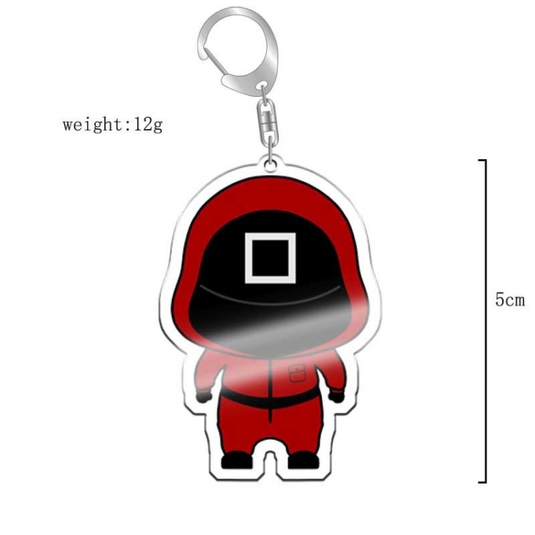 Squid Game Anime acrylic Key Chain  price for 5 pcs 