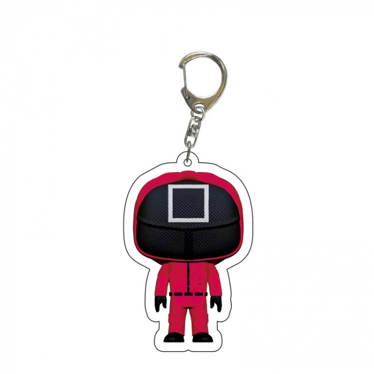 Squid Game Anime acrylic Key Chain  price for 5 pcs 