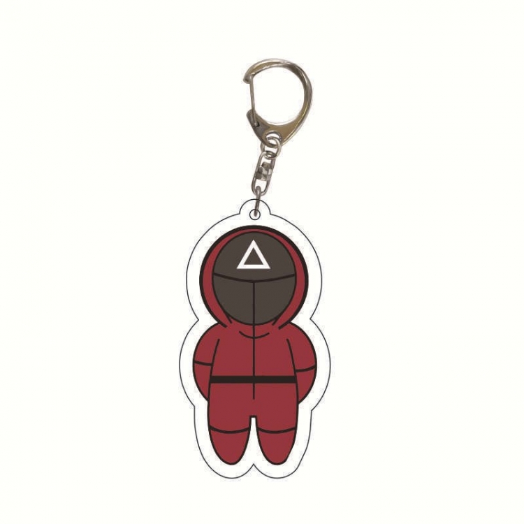 Squid Game Anime acrylic Key Chain  price for 5 pcs 