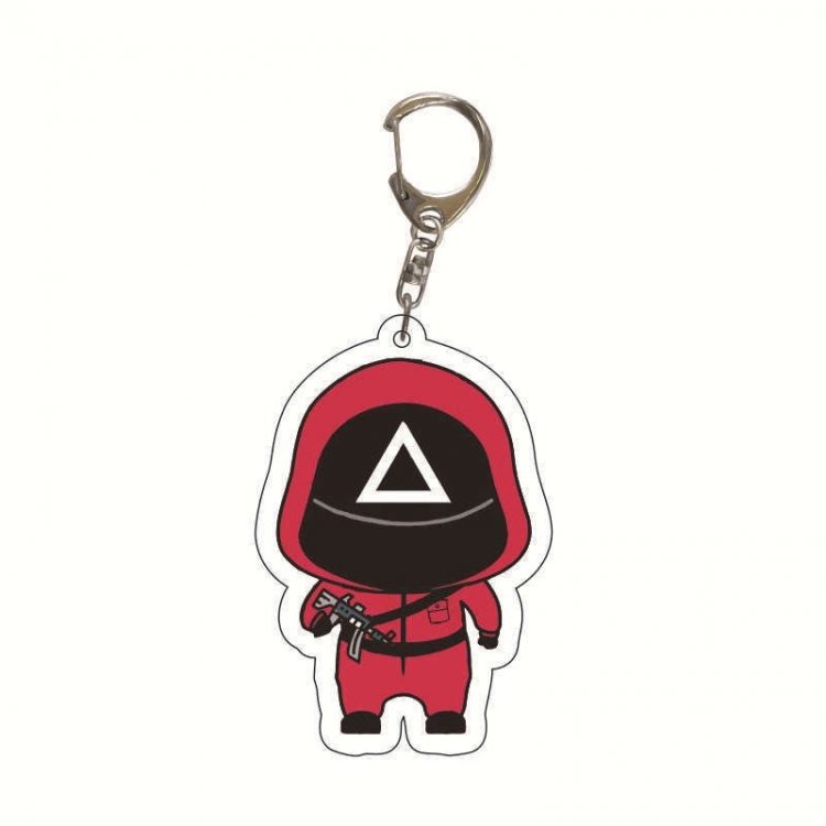 Squid Game Anime acrylic Key Chain  price for 5 pcs 